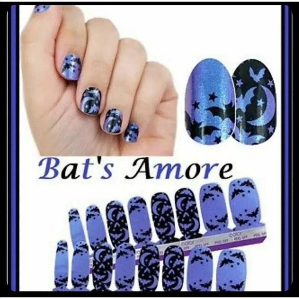 HALLOWEEN Color Street Nail Polish Strips BATS AMORE